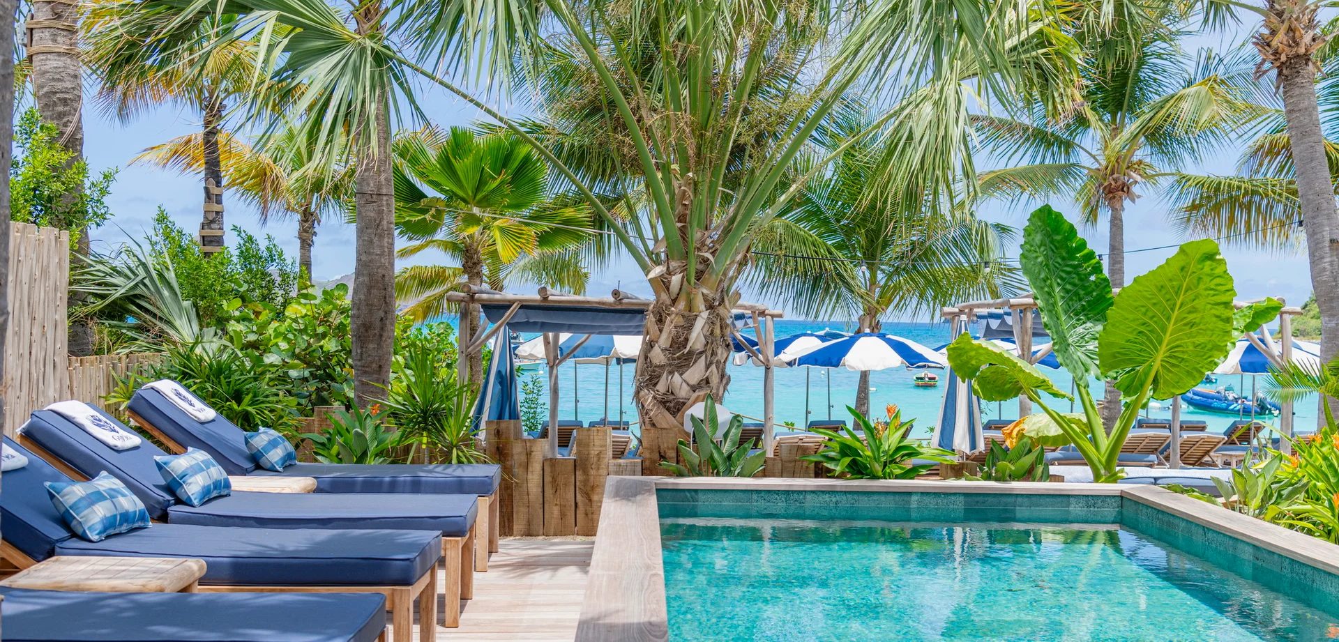 pool at Villa Bohemian Blue in St Barts - St Barts luxury vacation rental