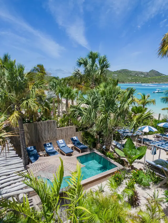 pool at Villa Bohemian Blue in St Barts - St. Barth Villa Rental