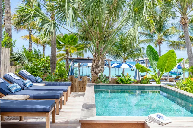 Blue - Pool at Villa Bohemian Blue in St. Jean - St Barts luxury vacation rental