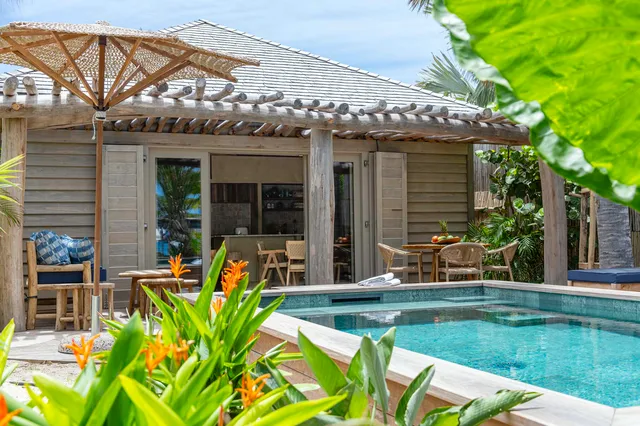 Blue - Pool at Villa Bohemian Blue in St Barts - St. Barts Villa Rental