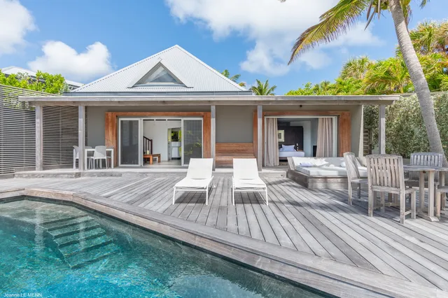 terrace at Villa Bonbonnière in St Barts - St. Barts Villa Rental