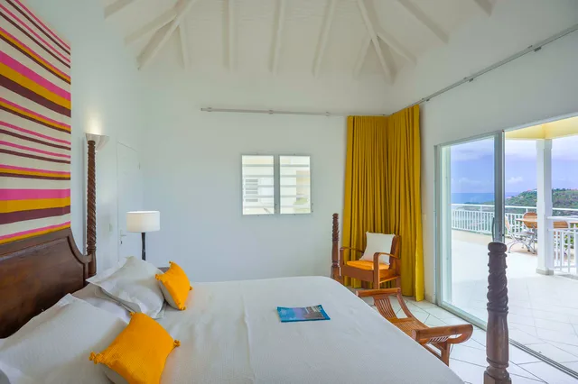 ocean view bedroom 02 - by J at Villa Bonjour in St Barts - St Barts luxury vacation rental