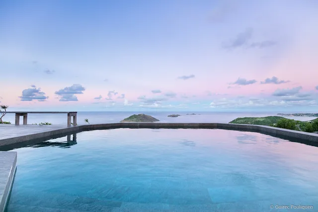 pool at Villa Byzance in St Barts - St. Barts Villa Rental