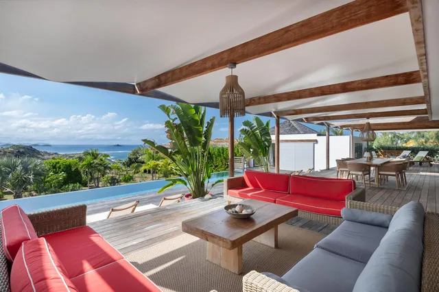 terrace at Villa Cairn in St Barts - St. Barth Villa Rental