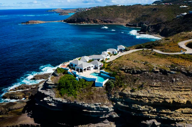 au Vent - aerial at Villa Cap au Vent in Pointe Milou - St. Barth Villa Rental
