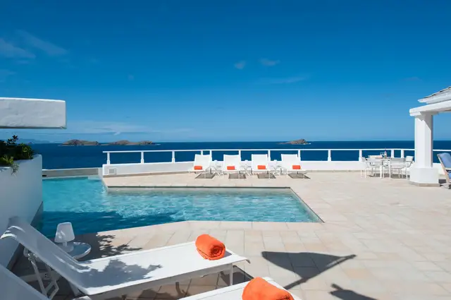 pool at Villa Cap au Vent in St Barts - St. Barts Villa Rental