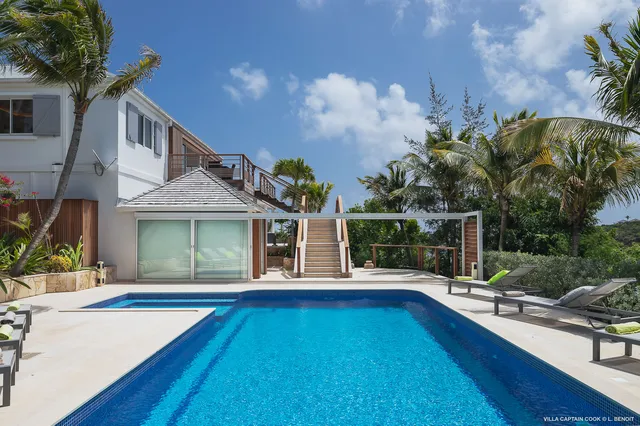 pool at Villa Captain Cook in St Barts - St. Barth Villa Rental
