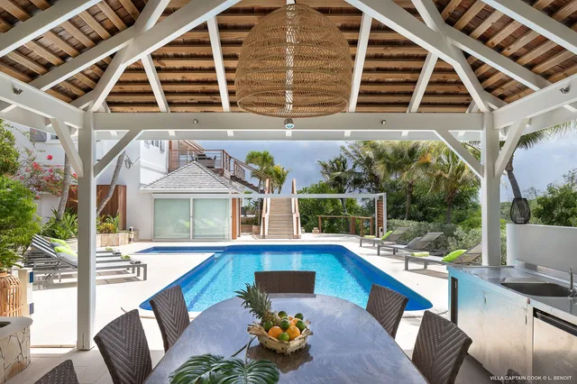 terrace at Villa Captain Cook in St Barts - St Barts luxury vacation rental