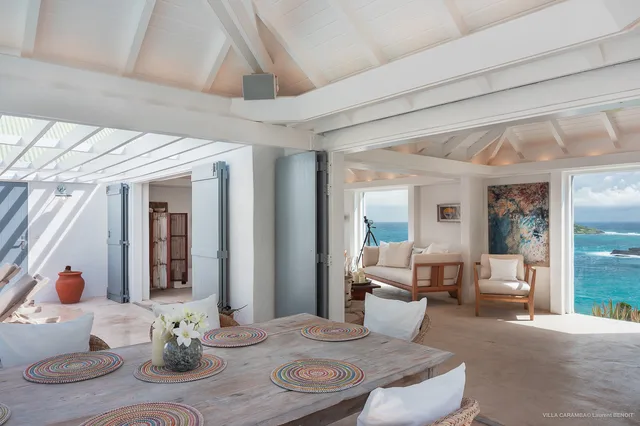 terrace at Villa Caramba in St Barts - St. Barth Villa Rental