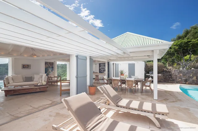 terrace at Villa Caramba in St Barts - St Barts luxury vacation rental