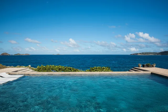 pool at Villa Caribbean Breeze in Anse des Cayes - St. Barth Villa Rental