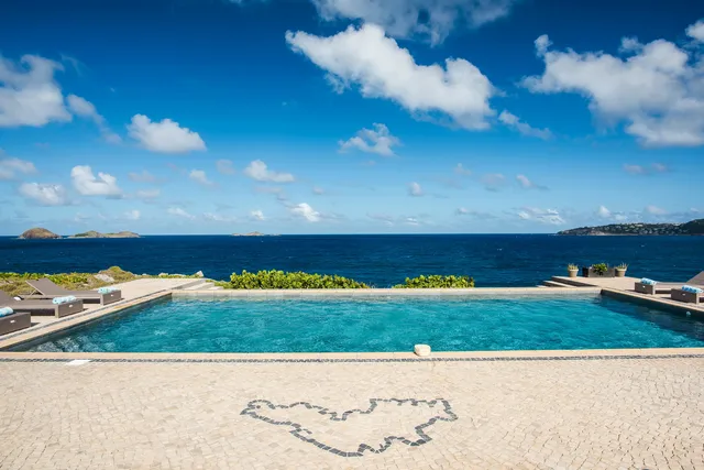 pool at Villa Caribbean Breeze in St Barts - St. Barth Villa Rental