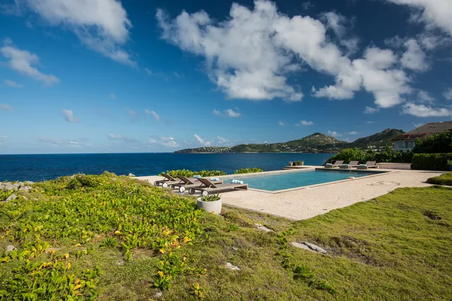 pool at Villa Caribbean Breeze in St Barts - St. Barts Villa Rental