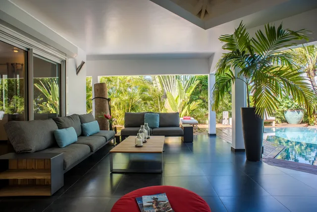 terrace at Villa Carmen in St Barts - St. Barth Villa Rental