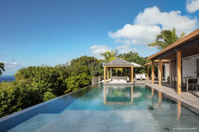 pool at Villa Caro in St Barts - St. Barts Villa Rental