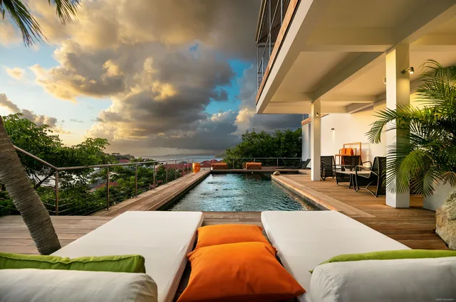 pool at Villa Casa Roc in St Barts - St. Barts Villa Rental