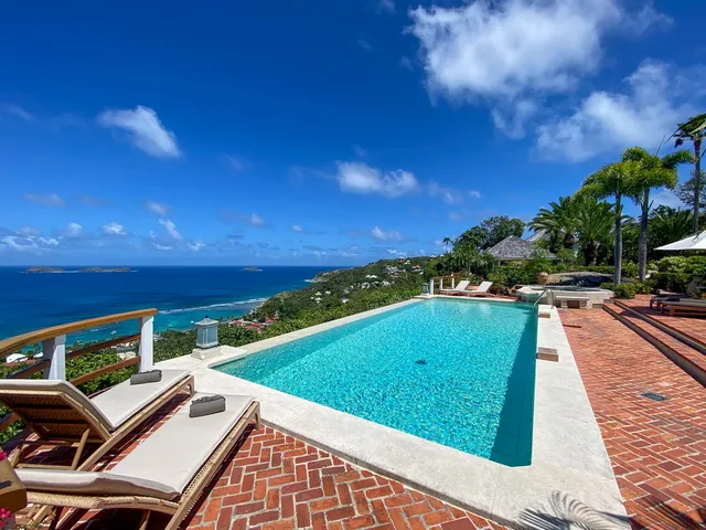 pool at Villa Chanticleer in St Barts - St. Barts Villa Rental