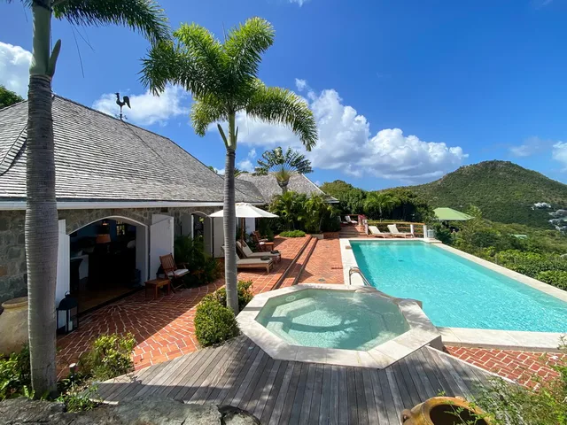 pool at Villa Chanticleer in St Barts - St. Barth Villa Rental