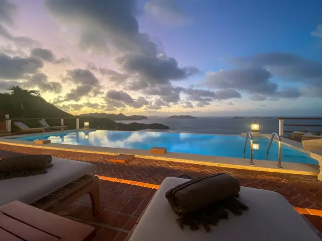 pool at Villa Chanticleer in St Barts - St. Barts Villa Rental