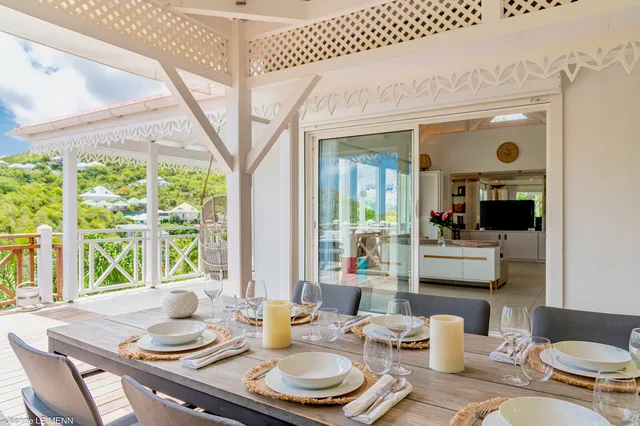 terrace at Villa Chouchou in St Barts - St Barts luxury vacation rental