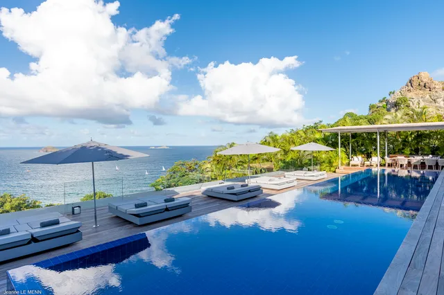 pool at Villa Ciel D’Azur in St Barts - St. Barts Villa Rental