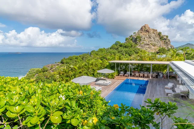 pool at Villa Ciel D’Azur in St Barts - St. Barth Villa Rental
