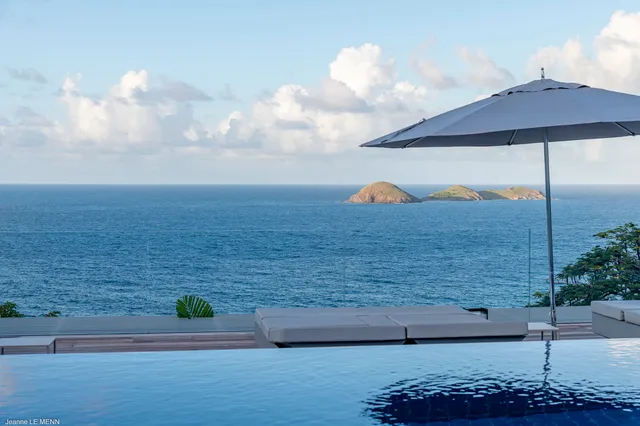 pool at Villa Ciel D’Azur in St Barts - St. Barts Villa Rental