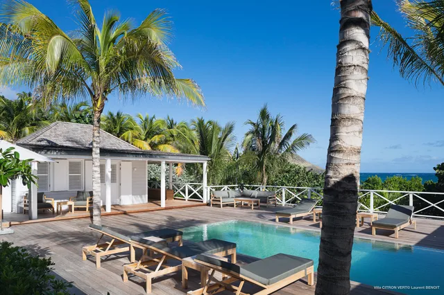 pool at Villa Citron Vert in St Barts - St. Barts Villa Rental
