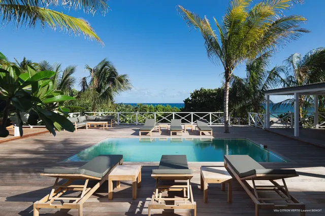 pool at Villa Citron Vert in St Barts - St. Barth Villa Rental
