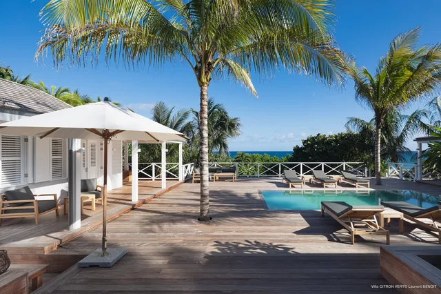pool at Villa Citron Vert in St Barts - St. Barts Villa Rental