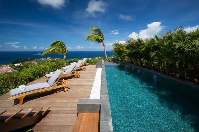 pool at Villa Clémentine in St Barts - St. Barth Villa Rental