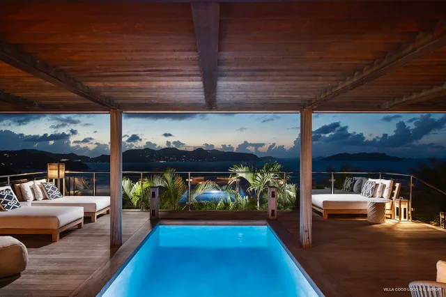 pool at Villa Coco Loco in St Barts - St. Barth Villa Rental