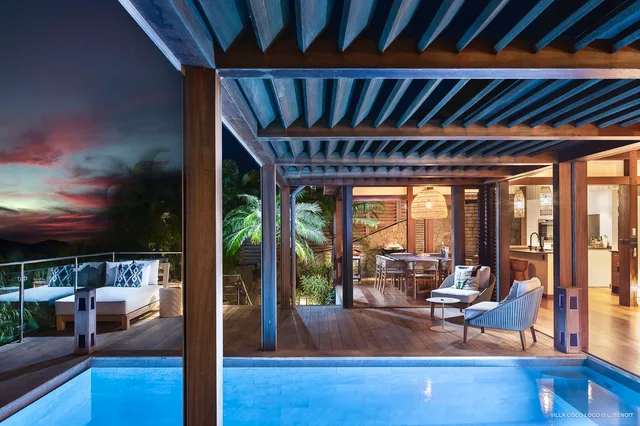 pool at Villa Coco Loco in St Barts - St. Barts Villa Rental