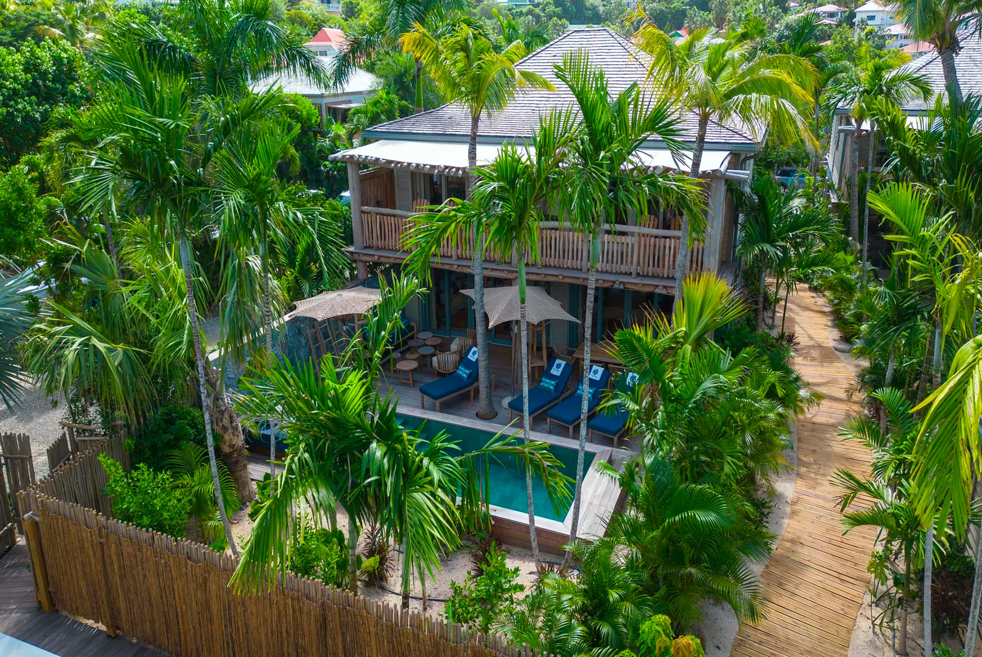 Mango - aerial at Villa Coco Mango in St Barts - St Barts luxury vacation rental