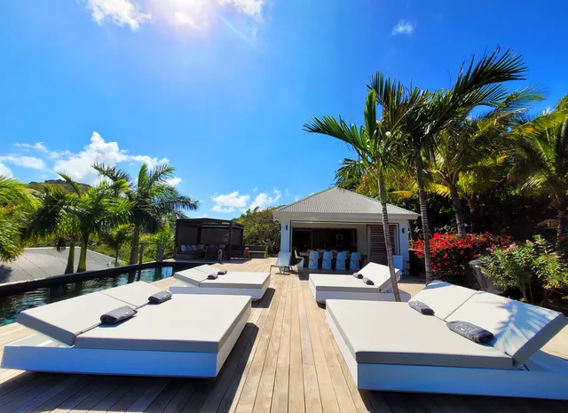 terrace at Villa Coco Rock in St Barts - St Barts luxury vacation rental