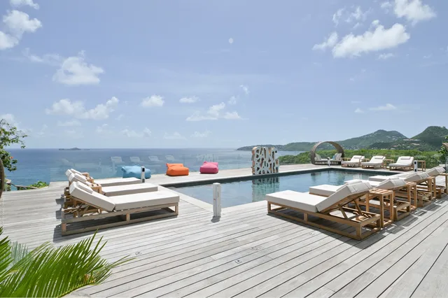 pool at Villa Coeur de Pirate in St Barts - St. Barts Villa Rental