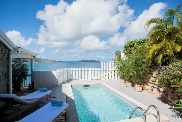 pool at Villa Colibri in St Barts - St. Barts Villa Rental