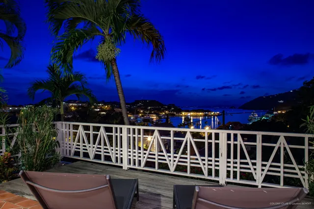 Ccle2 terrace at Villa Colony Club E2 in St Barts - St. Barts Villa Rental