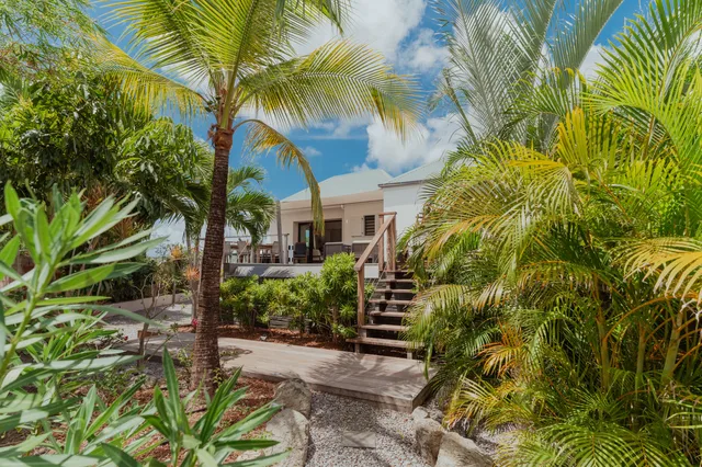terrace at Villa Cozy Amancaya in St Barts - St. Barts Villa Rental