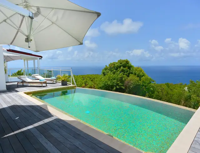 pool at Villa Dasha in St Barts - St. Barth Villa Rental