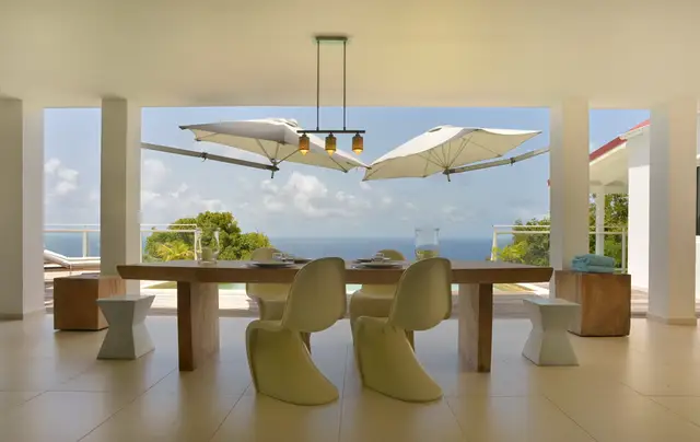 terrace at Villa Dasha in St Barts - St Barts luxury vacation rental