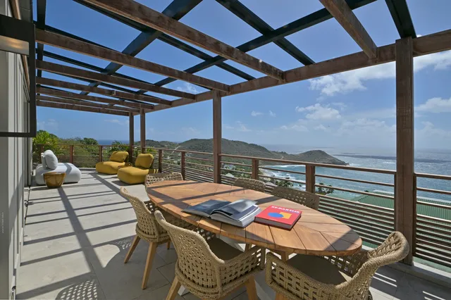 terrace at Villa Davalia in St Barts - St. Barts Villa Rental