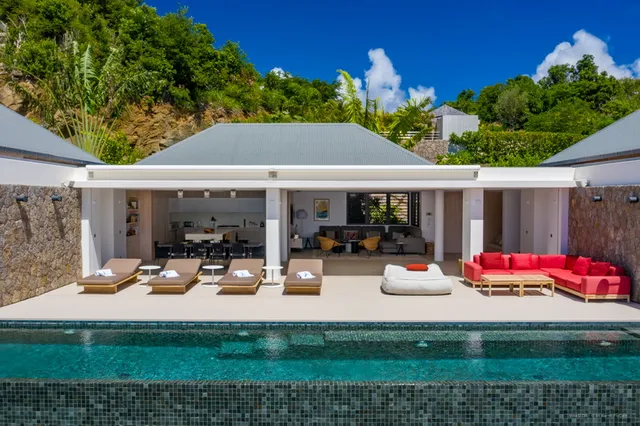pool at Villa Dzir in St Barts - St. Barts Villa Rental