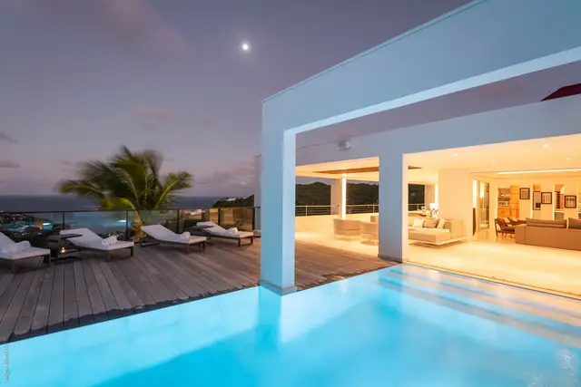 pool at Villa Eclipse in St Barts - St. Barth Villa Rental