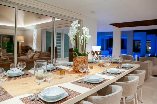 Outside Dining at Villa Eclipse in St Barts - St. Barth Villa Rental