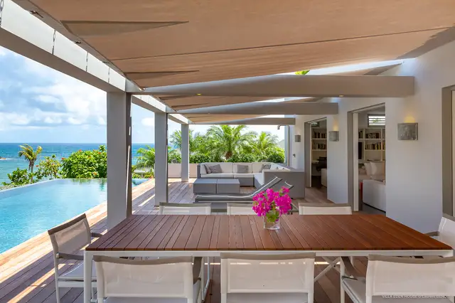 terrace at Villa Eden House in St Barts - St Barts luxury vacation rental