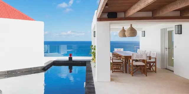 pool at Villa Elle in St Barts - St. Barts Villa Rental