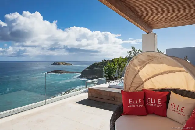 terrace at Villa Elle in St Barts - St Barts luxury vacation rental