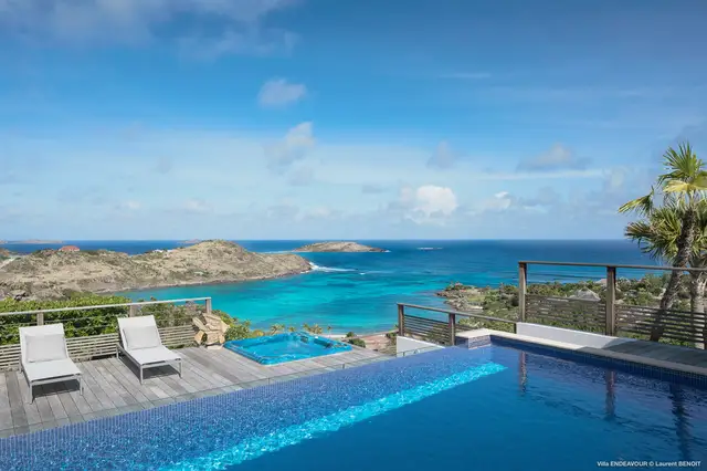 pool at Villa Endeavour in St Barts - St. Barts Villa Rental