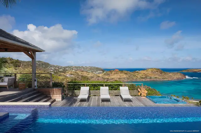 pool at Villa Endeavour in St Barts - St. Barth Villa Rental